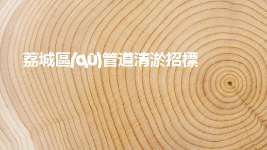 荔城區(qū)管道清淤招標(biāo)：一場挖掘底層秘密的大揭秘！